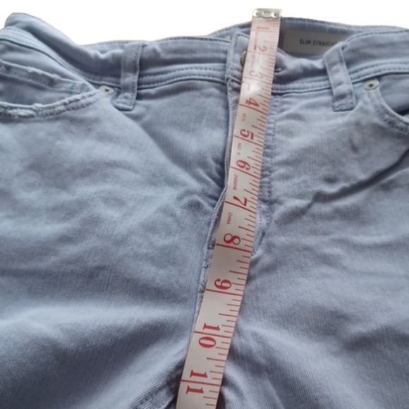𝅺anthropologie Pilco and the Letterpress lightwash slim straight Size 27 jeans. - Picture 11 of 13